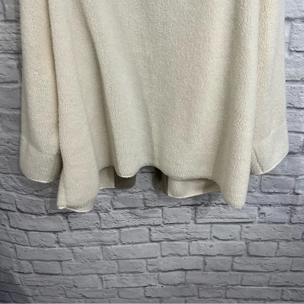Koolaburra by UGG Sherpa Fleece Shawl cardigan XL pockets open front